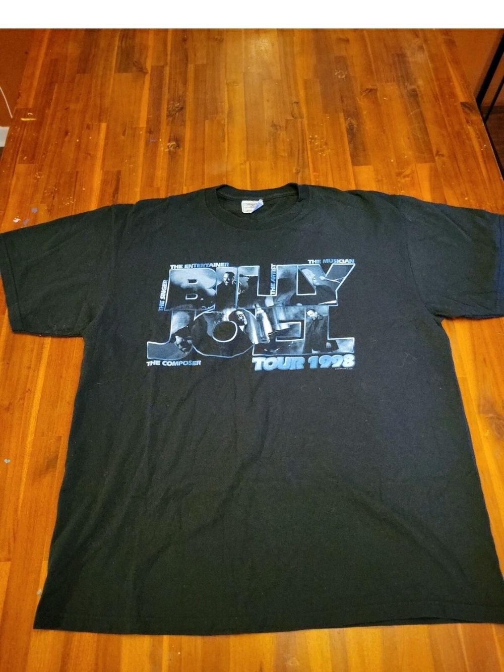 BILLY JOEL 1998 Official Tour T-Shirt Black Large